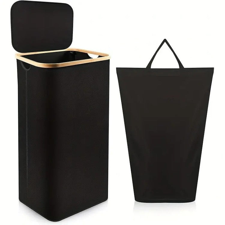 High-quality laundry container with modern lid and removable inner bag Bowlift