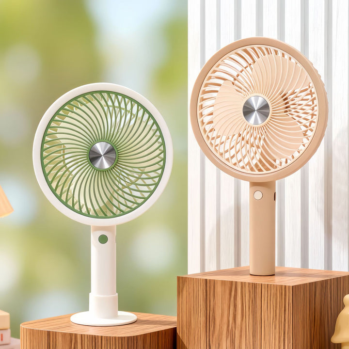 Women's Portable Table Fan with Adjustable Tilt Angle and USB Connection Bowlift