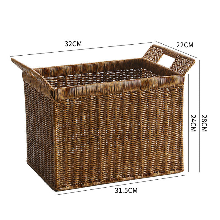 Handcrafted Woven Storage Cube with Ergonomic Handles Bowlift