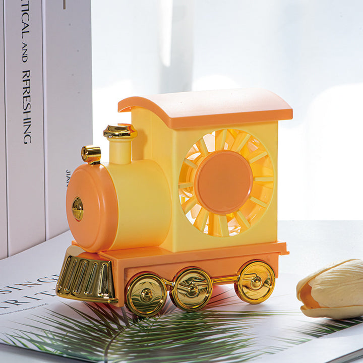 Ladies creative table fan in train design Bowlift