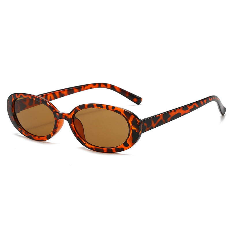 Retro Oval Frame Sunglasses