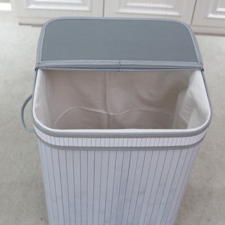 Elegant Laundry Basket Made of Natural Bamboo Bowlift