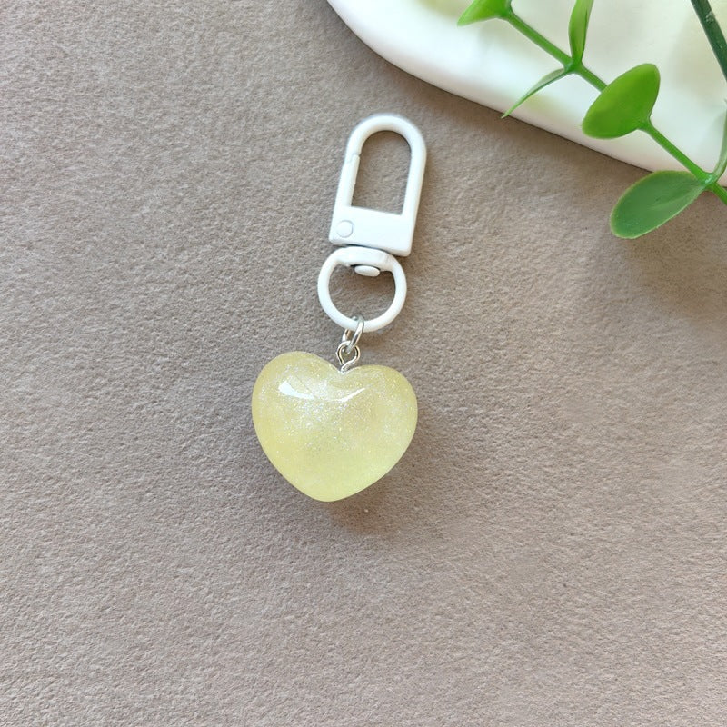 Keychain with Radiant Heart Bowlift