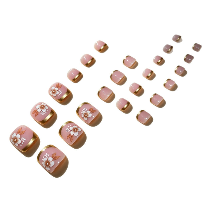 Elegant Floral Pedicure Art Set Bowlift