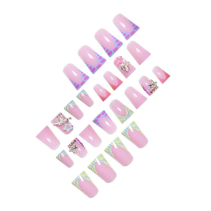 Decorative 3D Star-Embellished Nail Art Bowlift