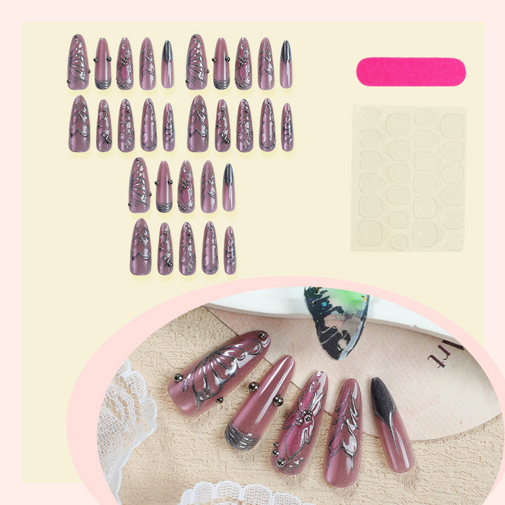 Thematic Underwater Nail Art Press-On Set Bowlift