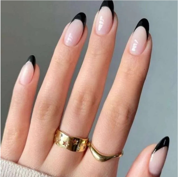 Elegant French Tip Press-On Nails Bowlift 1789085735