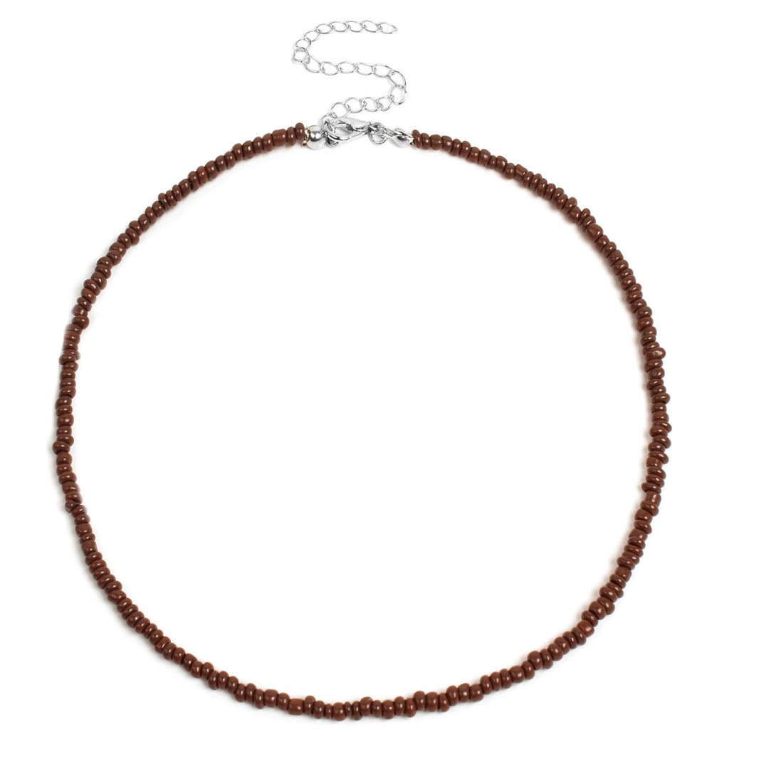 Colorful Beaded Choker Necklace Bowlift