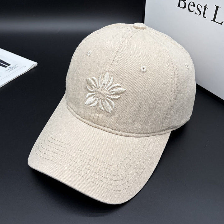 Women's Embroidered Cotton Adjustable Cap Bowlift