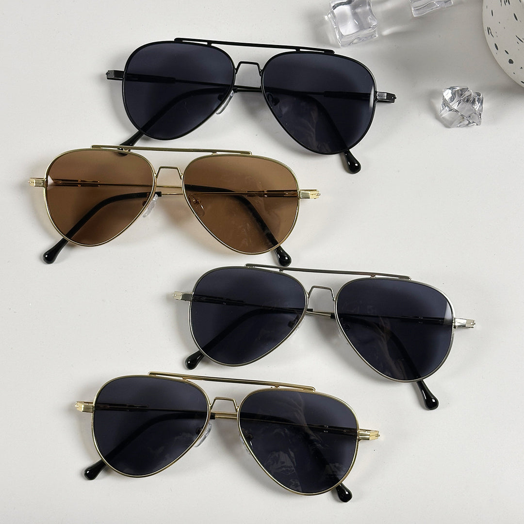 Women's timeless pilot sunglasses with high-quality frame Bowlift