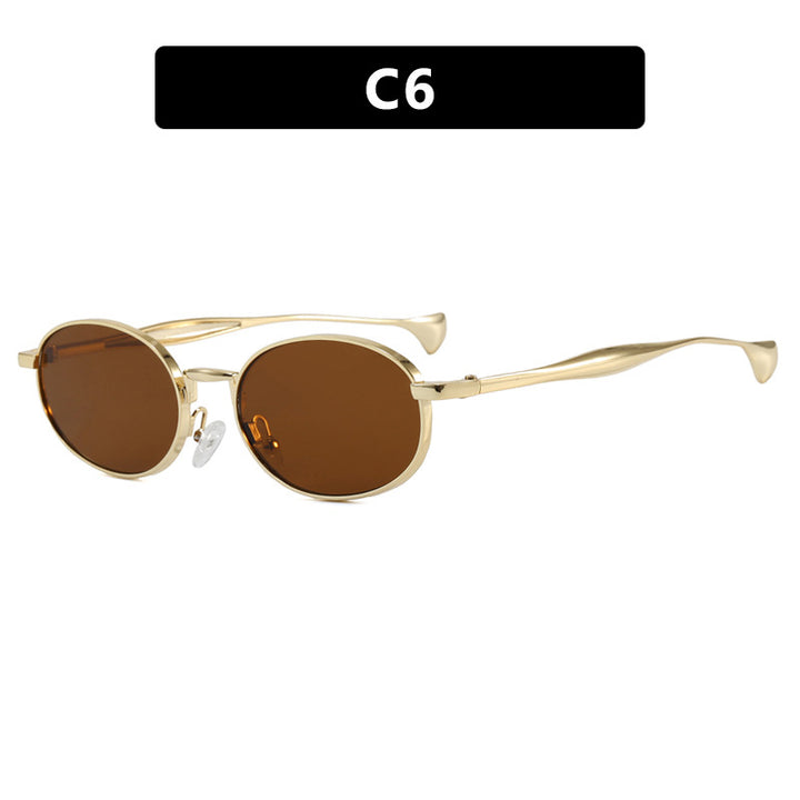 Women's robust round sunglasses with mirrored lenses Bowlift
