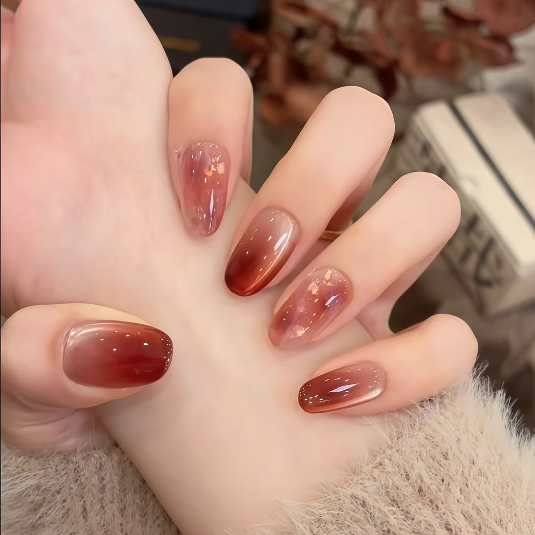 Artificial nails in modern ombre design Bowlift