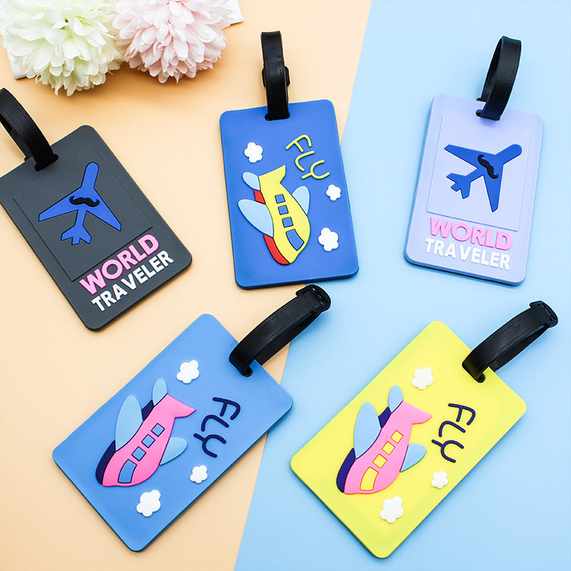 Unisex Whimsical Road-Themed Luggage Tag Bowlift