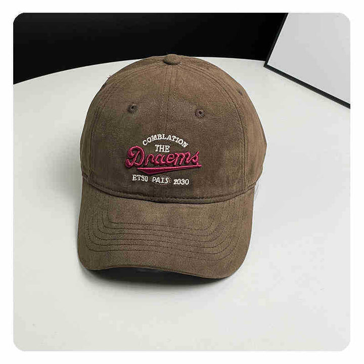 Unisex Vintage-Inspired Embroidered Baseball Cap Bowlift