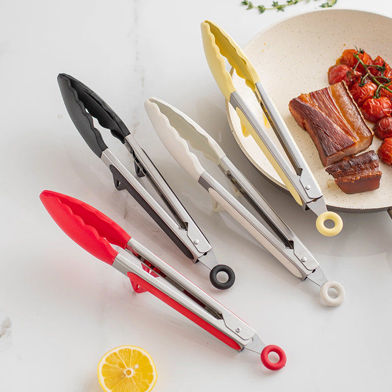 Multifunctional Silicone Kitchen Tongs with Non-Slip Handle Bowlift