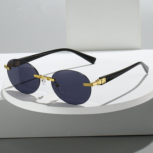 Women's fashionable sunglasses with transparent frame and flexible nose pad Bowlift