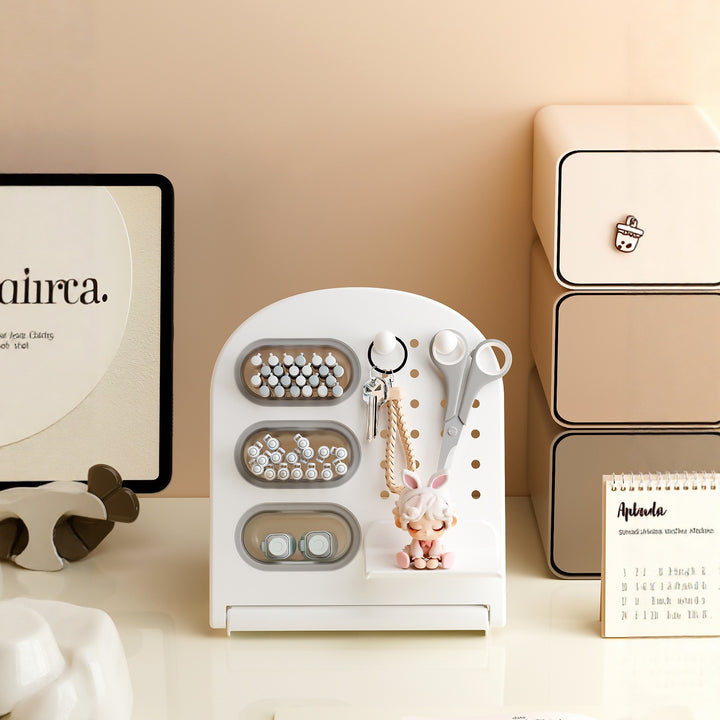 Multi-Functional Desktop Organizer with Adjustable Slots Bowlift