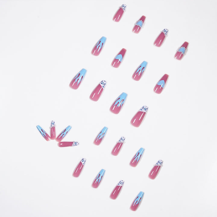 Artful stiletto nails in creative design Bowlift