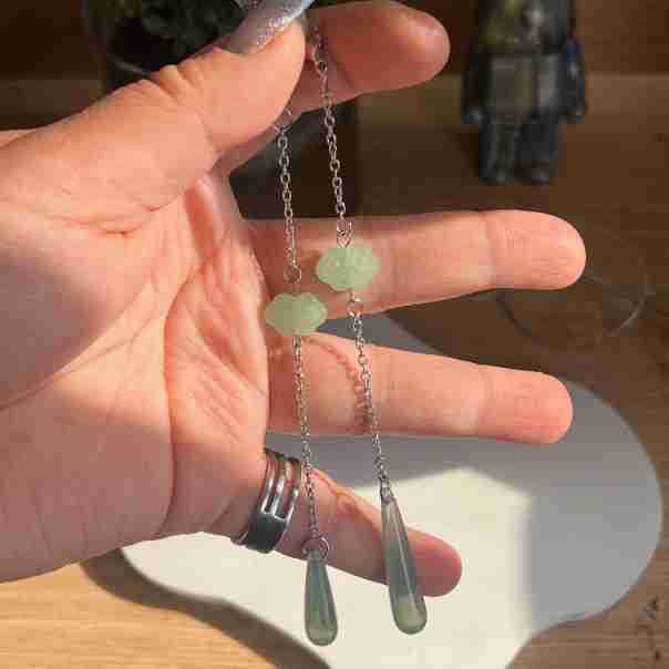 Artisan Leaf Design Dangle Earrings Bowlift