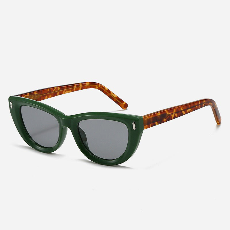 Women's Cat-Eye sunglasses with transparent frame and brown lenses Bowlift