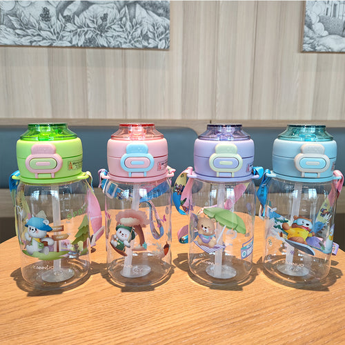 Women's creative water bottle with secure locking mechanism Bowlift