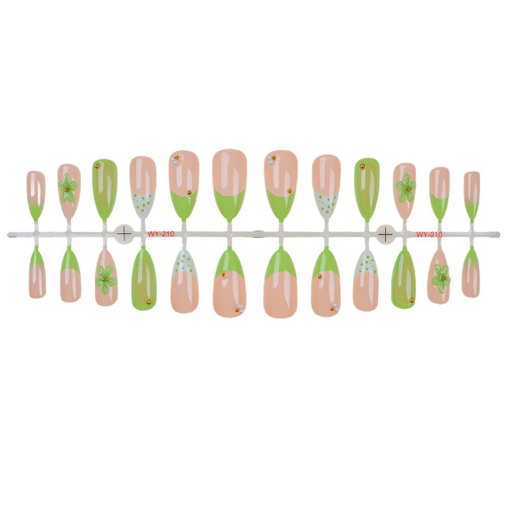 Nature-Inspired Press-On Nail Art Set Bowlift