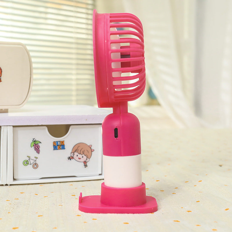Women portable mini hand fan with USB connection and ergonomic design Bowlift