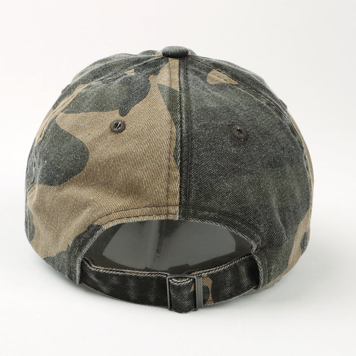 Unisex Camo Print Adjustable Baseball Cap Bowlift