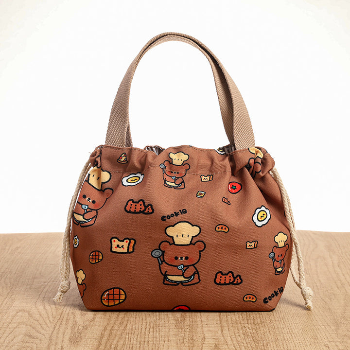 Drawstring Cat-Themed Storage Bag Bowlift