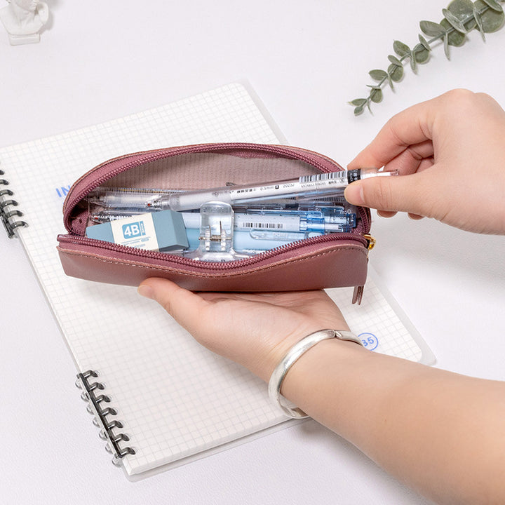 Elegant Leather Pencil Case Bowlift