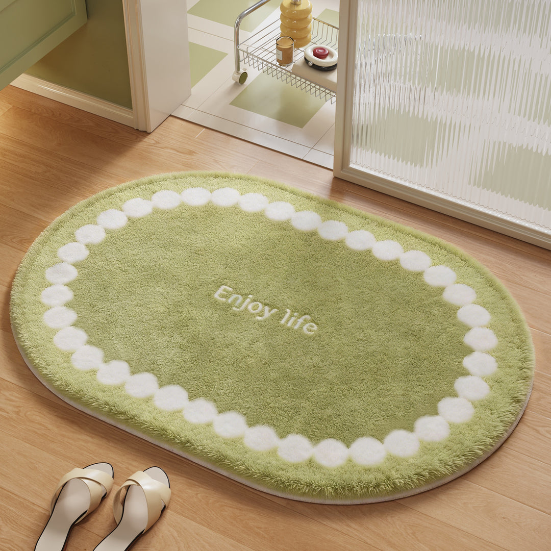 Soft Plush Round Bathroom Rug Bowlift