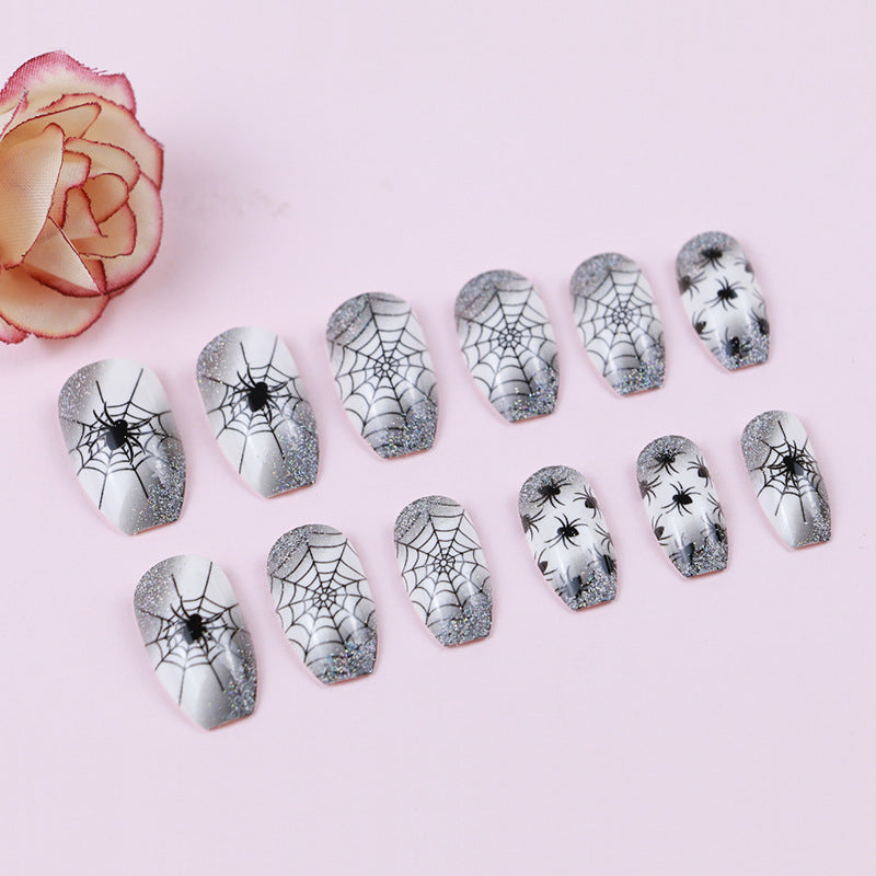 Artistic Graphic Press-On Nail Set Bowlift