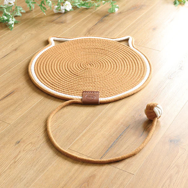 2-in-1 Cat Scratching Carpet & Play Mat Bowlift