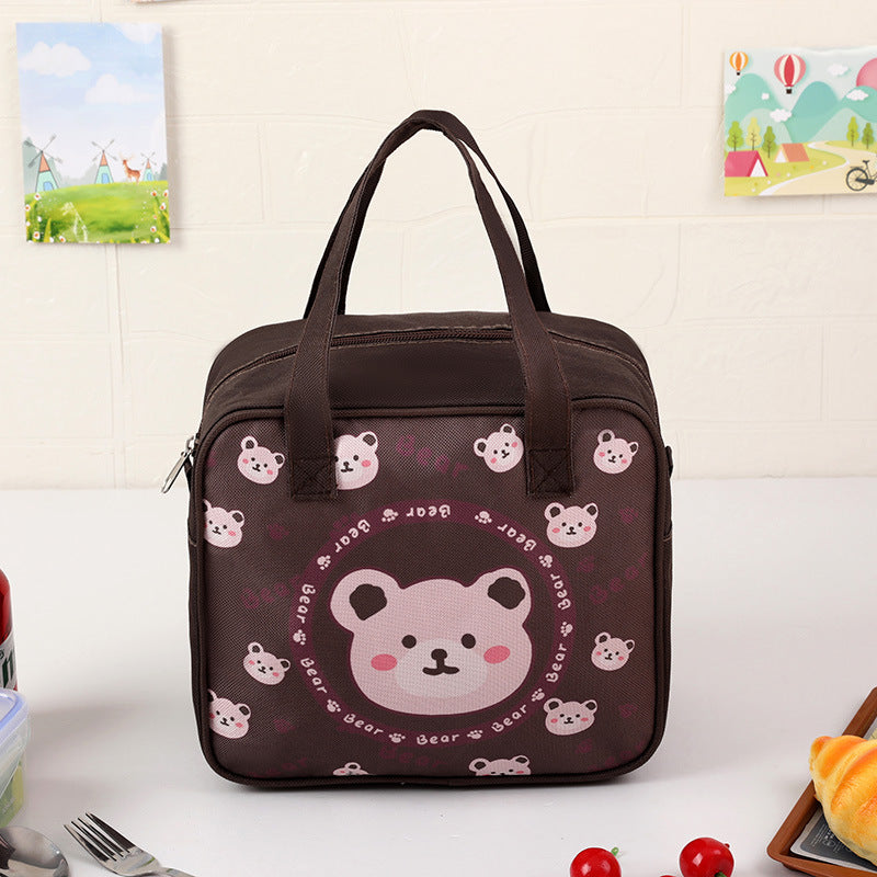 Children's Insulated Bear-Themed Lunch Bag Bowlift