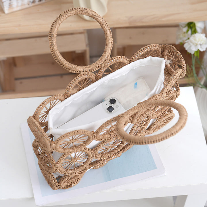Handbag with elaborate circular details Bowlift