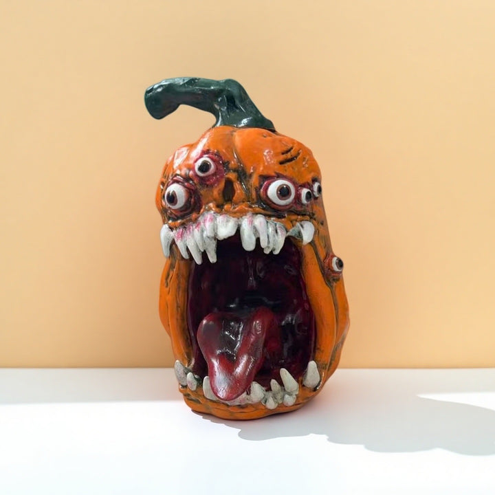 Creepy Pumpkin Figure Bowlift