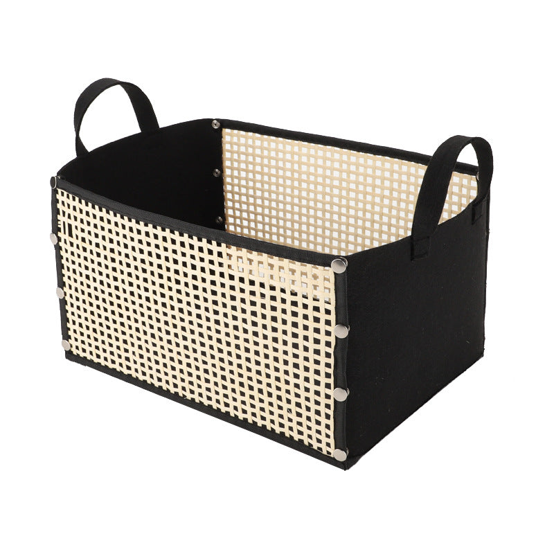 Modern storage container with rattan look Bowlift
