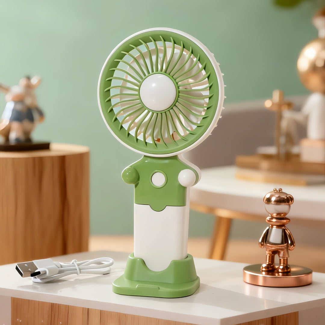 Ladies Portable USB Fan with Flexible Holder Bowlift