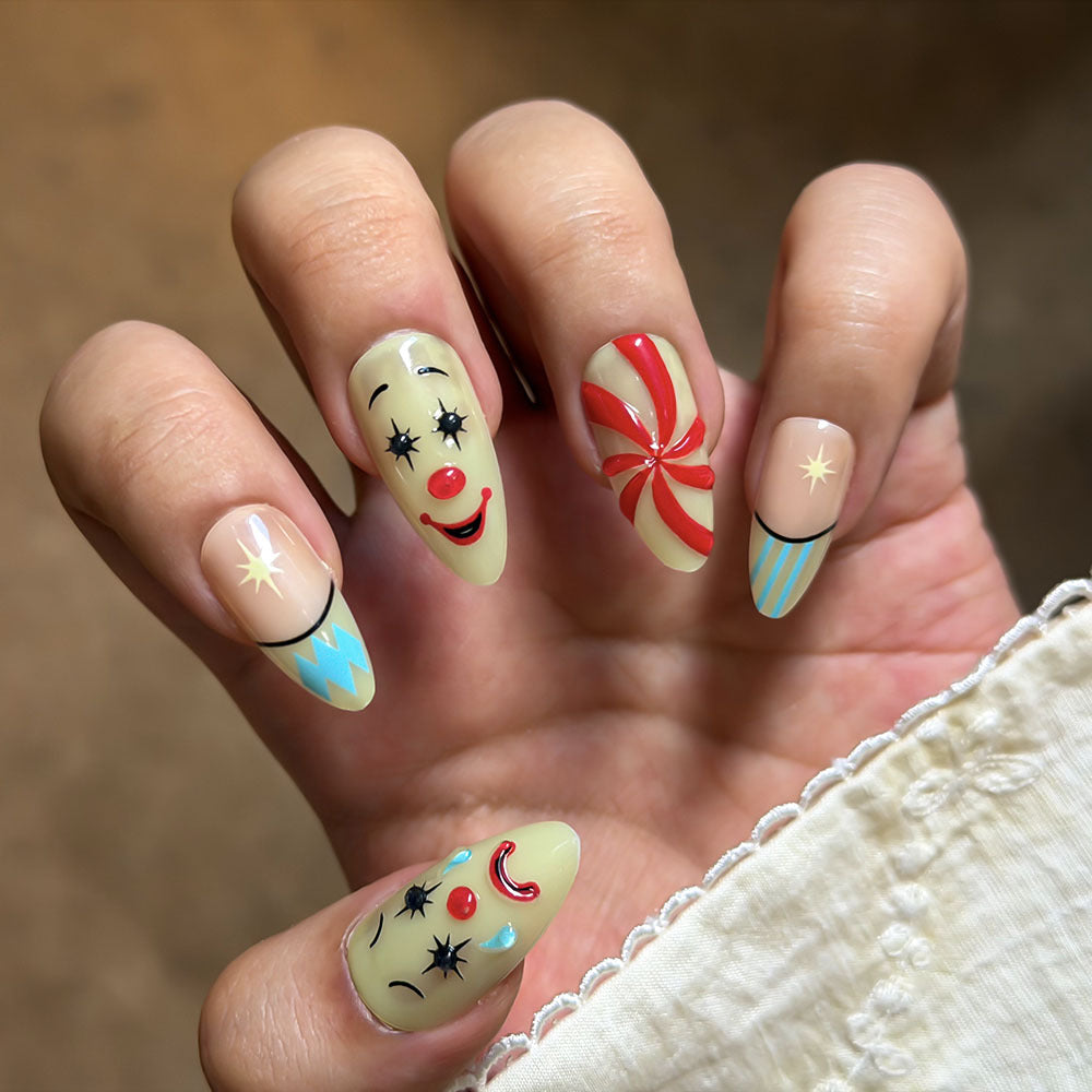 Whimsical Character-Inspired Press-On Nail Set Bowlift