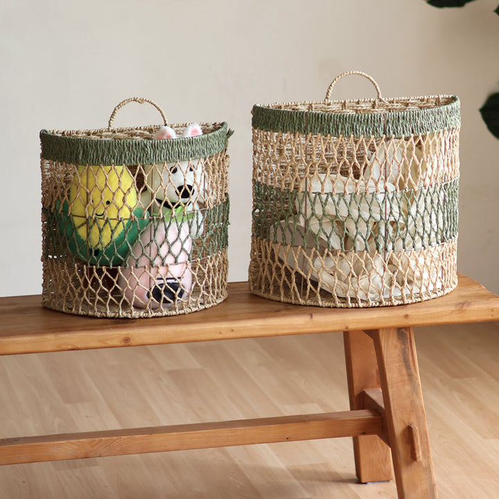 Storage basket with handwoven design Bowlift