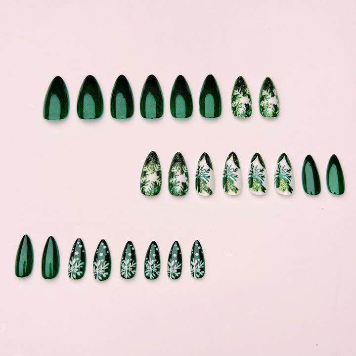 Winter Artificial Nails Bowlift
