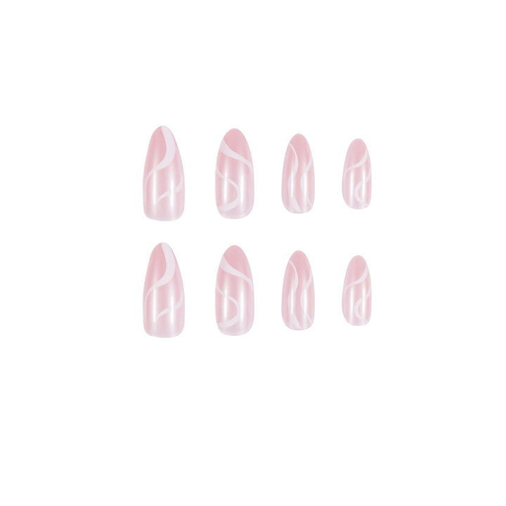 Artistic Nail Extensions with Curved Design Bowlift