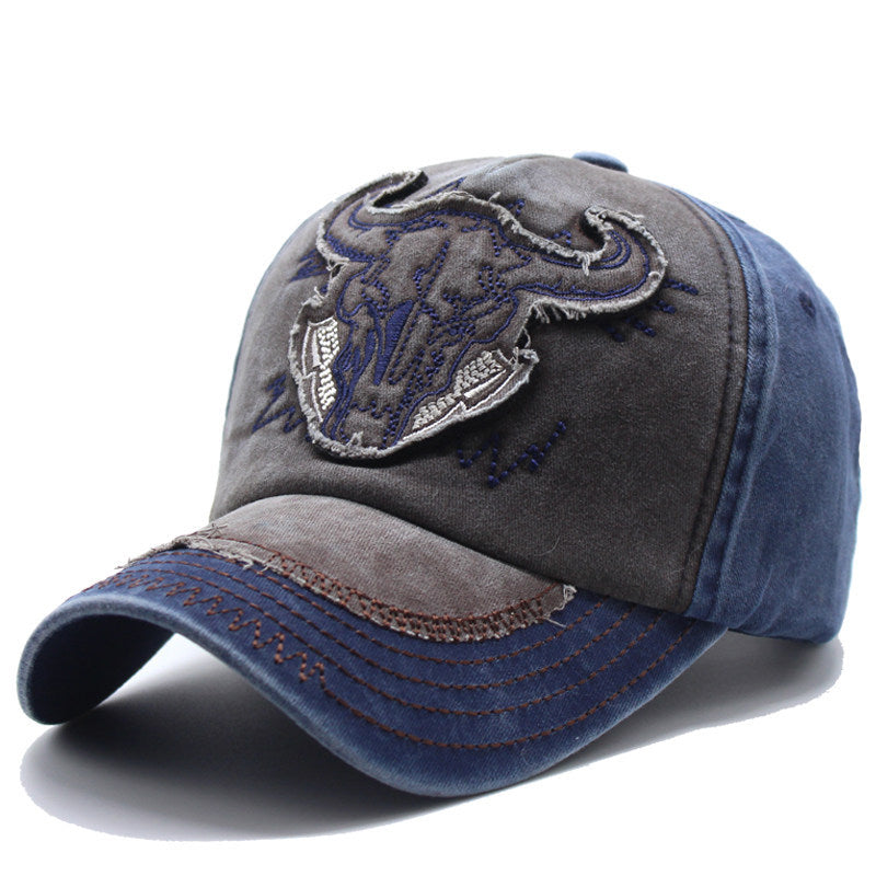 Men's Embroidered Western Style Cap Bowlift