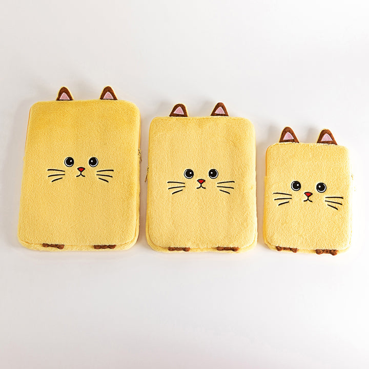Plush Cat-Themed Pencil Case Bowlift