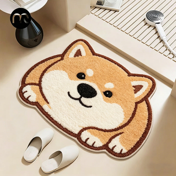 Cute Cartoon Fox Shaped Bath Mat