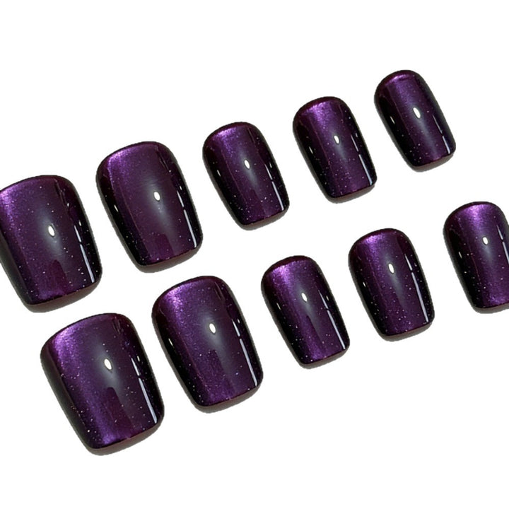 Press-On Nail Set with Elegant Ombre Finish and Glitter Accents Bowlift