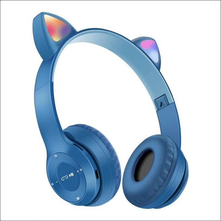 Cat-Ear Bluetooth Headphones with LED Lights
