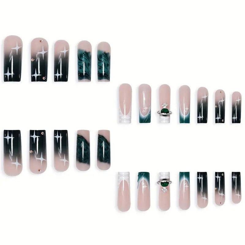 Artistic Press-On Nail Art Extensions Bowlift