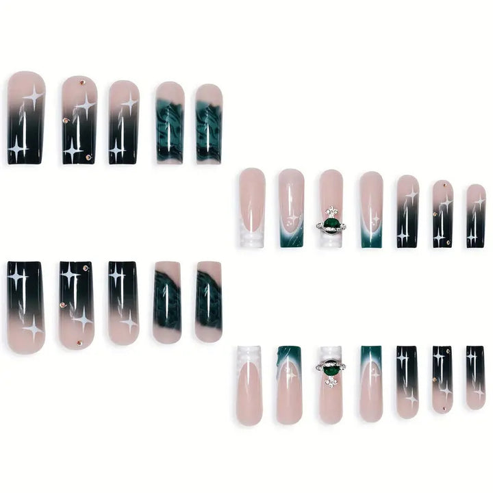 Artistic Press-On Nail Art Extensions Bowlift