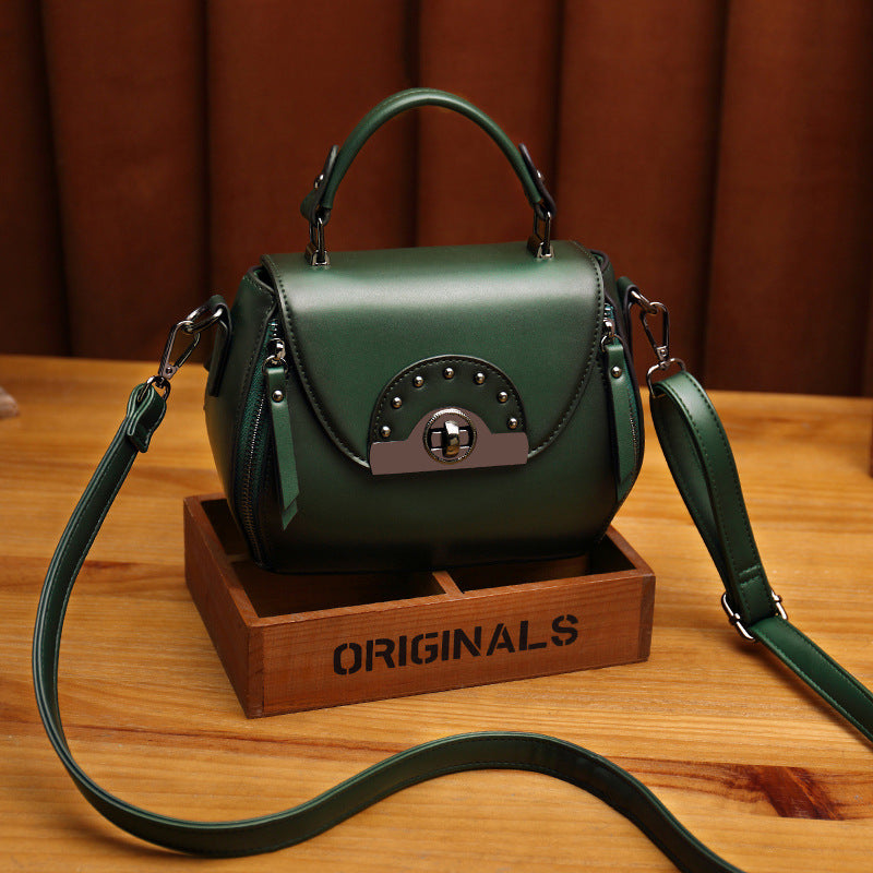 Chic Structured Handbag with Studded Accents